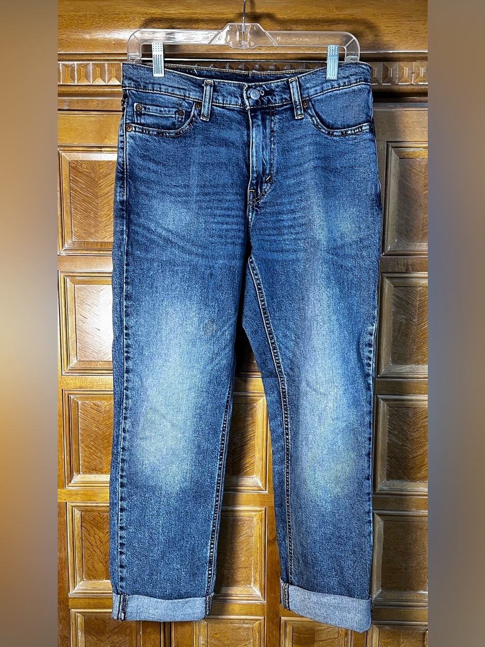 Levi’s 541 Athletic Taper Men’s Jeans 30x27 Blue Denim Rolled Cuff Vintage